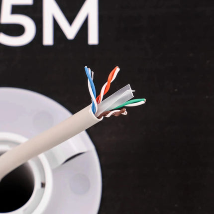 AlarmsystemExpert.de Netzwerkkabel CAT6 UTP, 305 mtr, Massive Adern CCA, Innenkabel