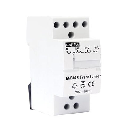 AlarmsystemExpert.nl Belt transformer 8V-12V-24V AC, suitable for e.g. video doorbells