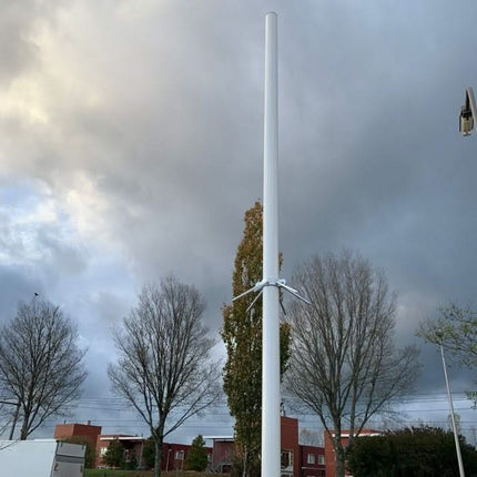 AlarmsystemExpert.nl Camera mast movable aluminum 4 meters Ø 90mm with tile frame