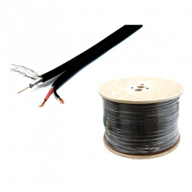 Alarm SystemExpert.co.uk Coax RG59 combination cable with DC power cable, 250 meters