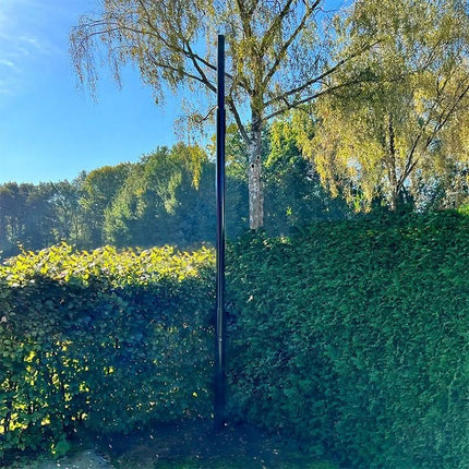 AlarmsystemExpert.co.uk Fixed camera mast 5 meters tapered with inspection hatch