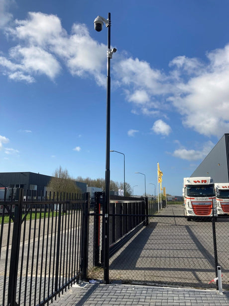 Alarm SystemExpert.co.uk Rejuvenated camera mast with tilt anchor and inspection hatch, 5 meters