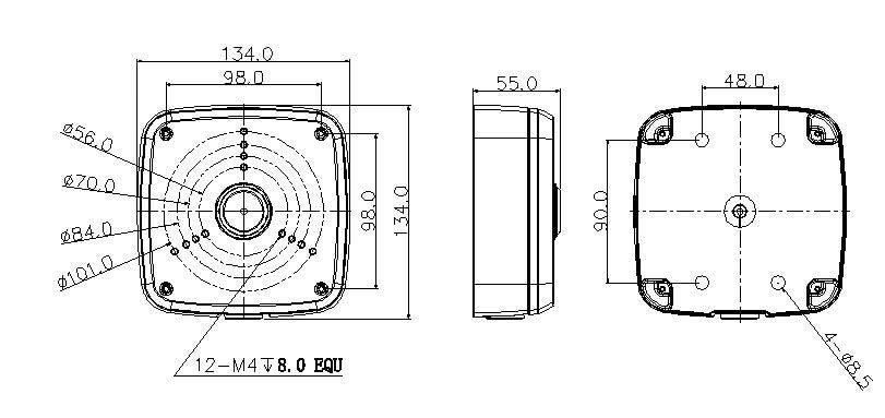 Dahua PFA122 mounting box