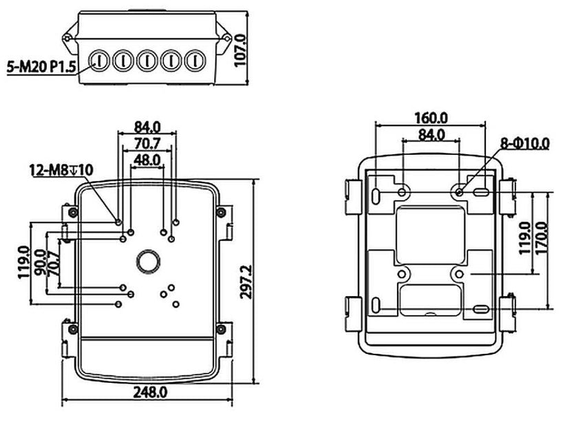 Dahua PFA140 Surface-mount Housing