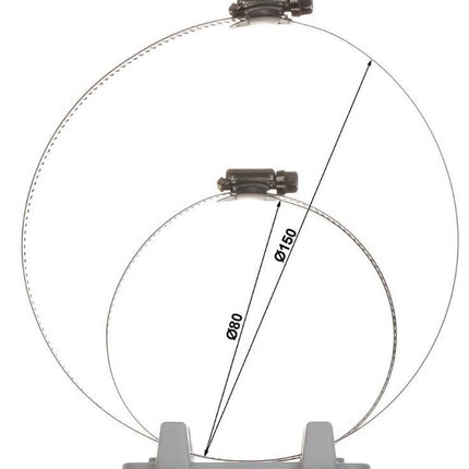 Dahua PFA152-E, support de montage sur poteau Noir