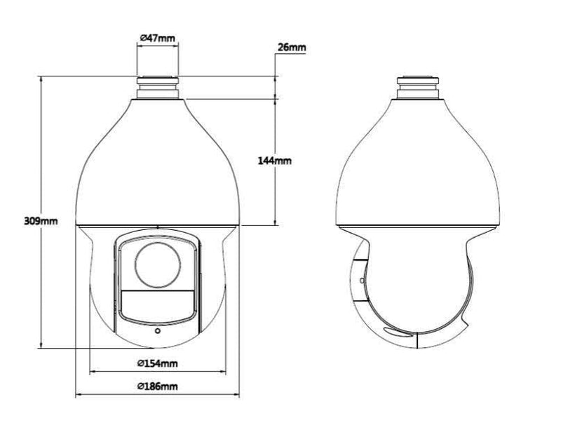 Dahua SD59230T-HN- Caméra PTZ Full HD zoom 30x, Autotracking
