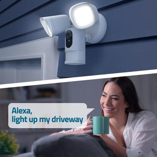 Eufy Eufy Floodlight Camera 2K, IP-beveiligingscamera, Buiten, Bedraad, Amazon Alexa & Google Assistant, 2500 lm, 5000 K