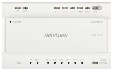 Hikvision DS-KAD706, 2-Wire Video/Audio Distributor