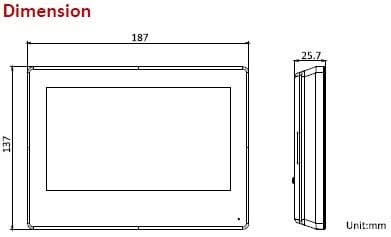 Hikvision DS-KH9310-WTE1 (B) Android Innenstation PoE 7" Zoll