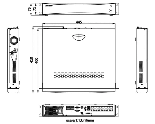 Hikvision iDS-7716NXI-M4/16P/X, DeepinMind NVR 16-channel PoE, IP camera up to 32 MP