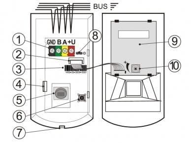 Jablotron JA-120PW Bus PIR / MW motion detector