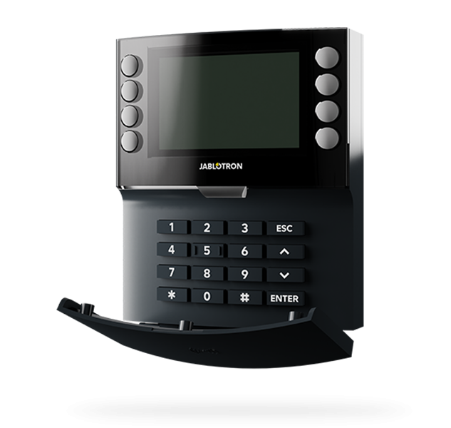 Jablotron JA-155E-AN, Wireless Controller mit Vier-Segment-Tastatur, LCD und RFID-Leser