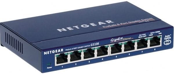 Netgear GS108GE 8-port gigabit switch
