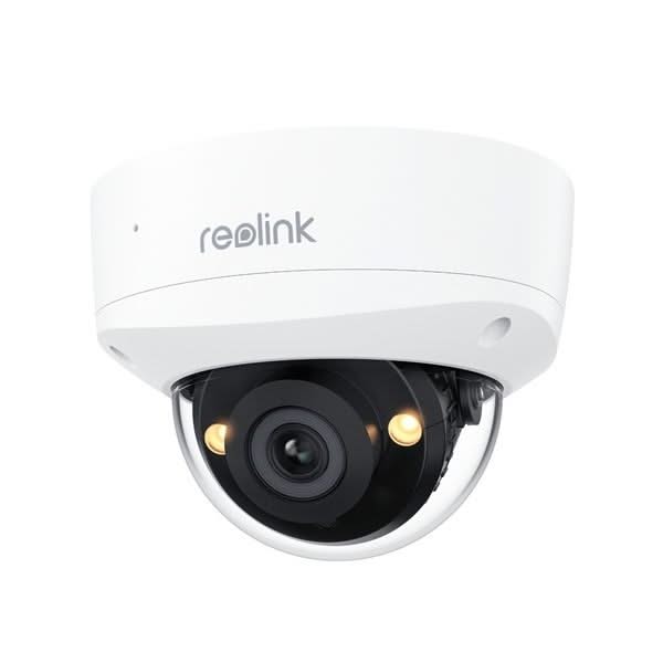 Reolink P337, caméra dôme PoE 8MP 4K anti-vandalisme avec vision nocturne couleur.