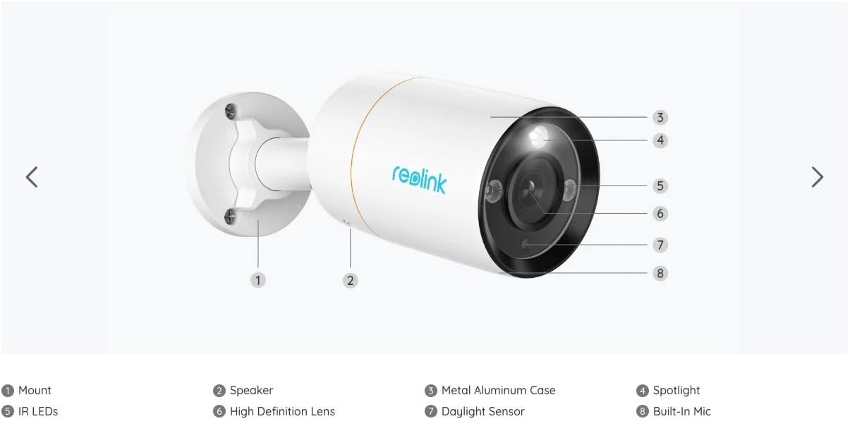 Reolink RLK8-1200B4-A-4MM, 12MP Security Set with smart detection and PoE