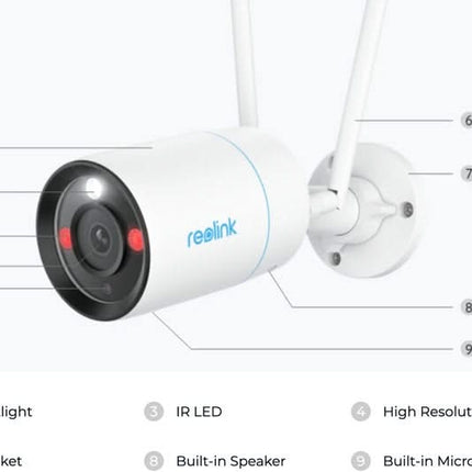 Reolink W330, 8MP Bullet camera Dual-Band WiFi6 with color night vision