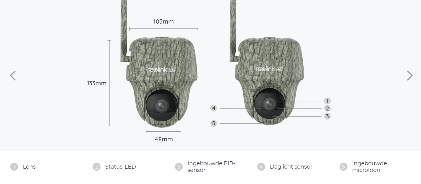 Reolink Wildlife 4K camera G450 + Solar panel 4G LTE