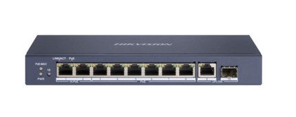 Hikvision DS-3E0510HP-E, Gigabit (High) PoE switch, 8 poorts, 1x Uplink