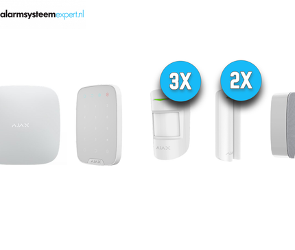 Ajax Systems Ajax Systems Alarmsysteem Kit 4 Draadloos (Wit)