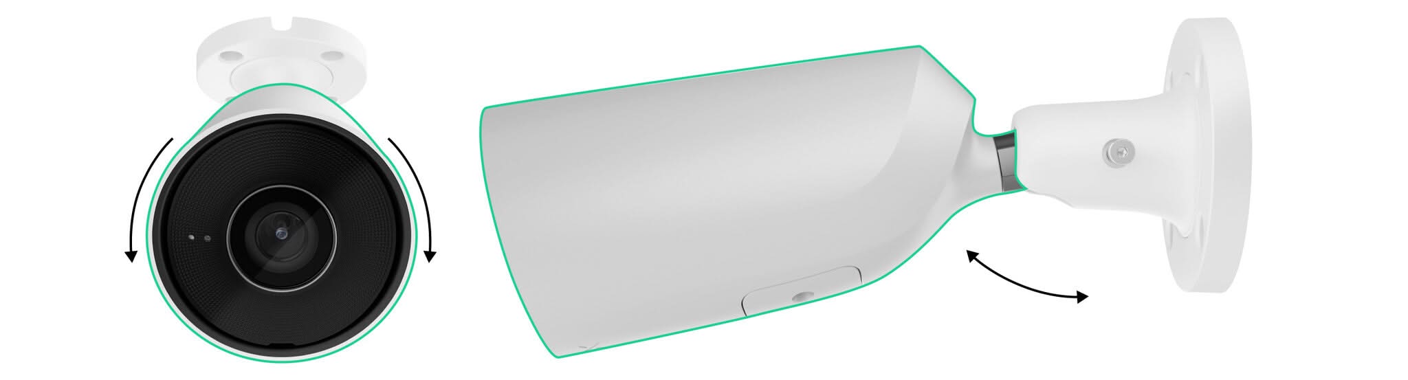Ajax Systems Ajax Systems BulletCam 8MP Wit IP-Beveiligingscamera