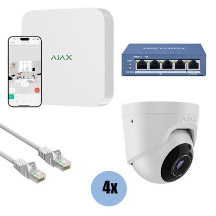Ajax Systems Ajax Systems Kit 4x Turret, NVR and cabling