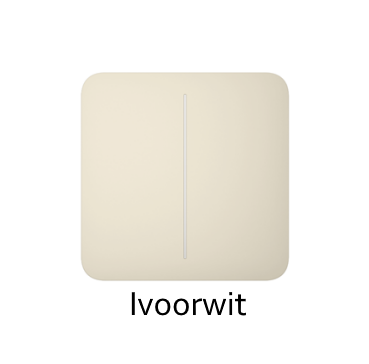 Ajax Systems Ajax Systems Lichtschalter Solo-Taste (2-Gang)