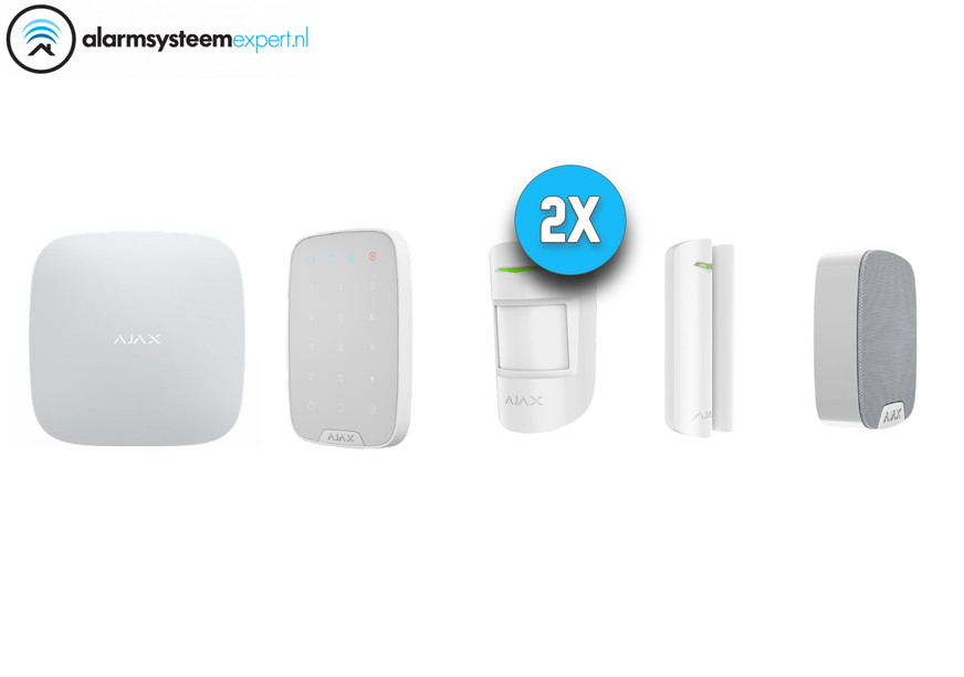 Ajax Systems Alarmsysteem Kit 2 Draadloos (Wit)