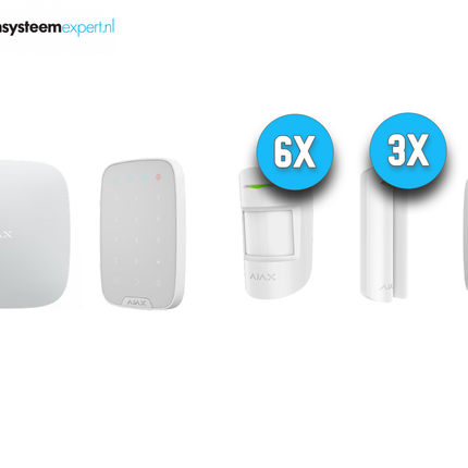 Ajax Systems Alarmsysteem Kit 5 Draadloos (Wit)