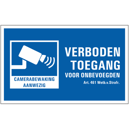 alarm systemexpert alarm systemexpert Warning Sign Camera Surveillance/No Entry PVC