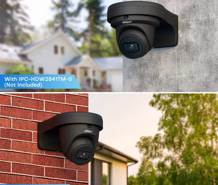 alarmsysteemexpert Camerasteun Zwart voor Hikvision en Dahua camera's