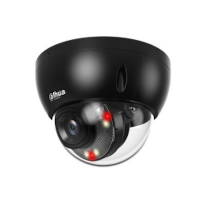 alarm system expert IPC-HDBW2449E-S-IL Black, 4MP 2.8mm Dome, Smart Dual Light, WizSense