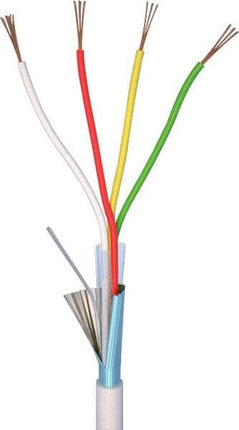 Alarm SystemExpert.co.uk Câble d'alarme 4 fils 4 x 0.22mm bobine 100 mtr