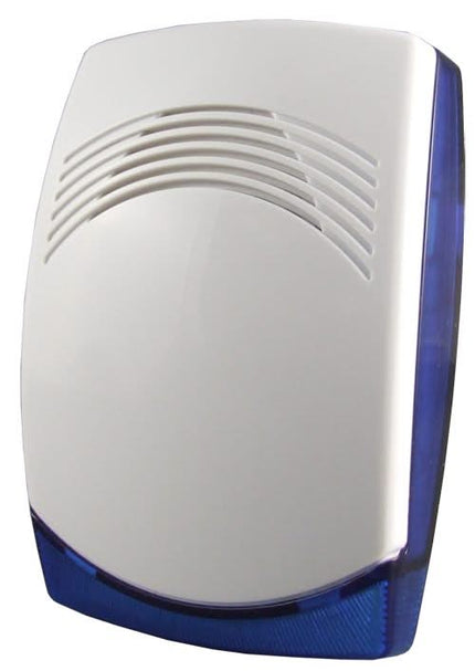 Alarm SystemExpert.co.uk Sirène intérieure filaire avec flash LED bleu, 12V