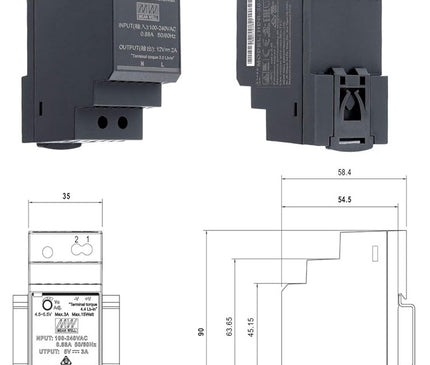 Système d'alarmeExpert.fr Système d'alarmeExpert.fr Transformateur de ceinture 12V DC pour p.ex. sonnette vidéo Ajax Doorbell & Hikvision KV6113 (alimentation DC)