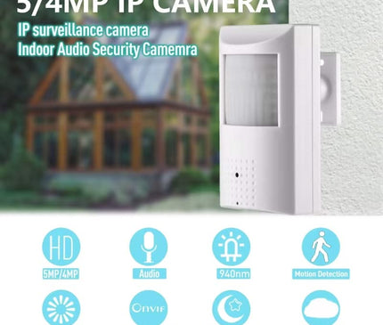Alarm SystemExpert.nl Alarm SystemExpert.nl Motion Sensor IP camera (PIR), Full HD, Onvif, PoE, Microphone, 940Nm IR