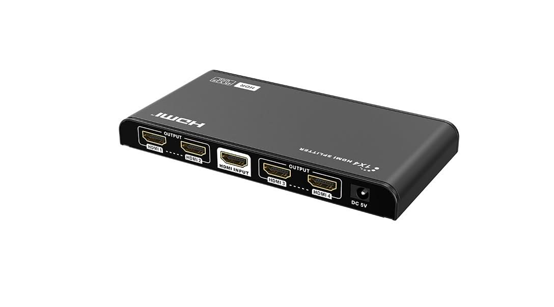 Alarm SystemExpert.co.uk Alarm SystemExpert.co.uk HDMI 4-Port Splitter, 4K 60Hz UHD