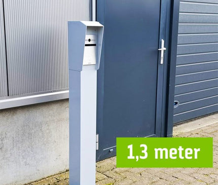 AlarmanlageExpert.de Sprechsäule 130cm, 15x15cm Doppellagig pulverbeschichtet
