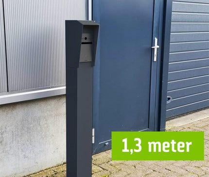 AlarmanlageExpert.de Sprechsäule 130cm, 15x15cm Doppellagig pulverbeschichtet