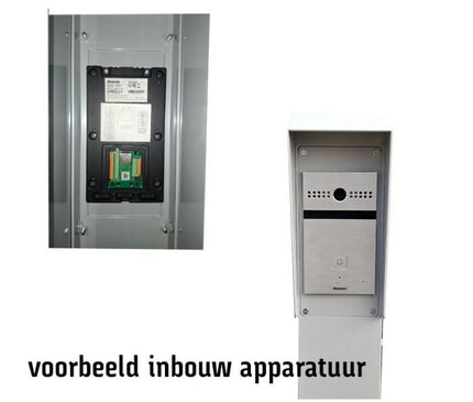 AlarmanlageExpert.de Sprechsäule 230cm, 15x15cm Doppellagig pulverbeschichtet
