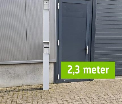 AlarmanlageExpert.de Sprechsäule 230cm, 15x15cm Doppellagig pulverbeschichtet