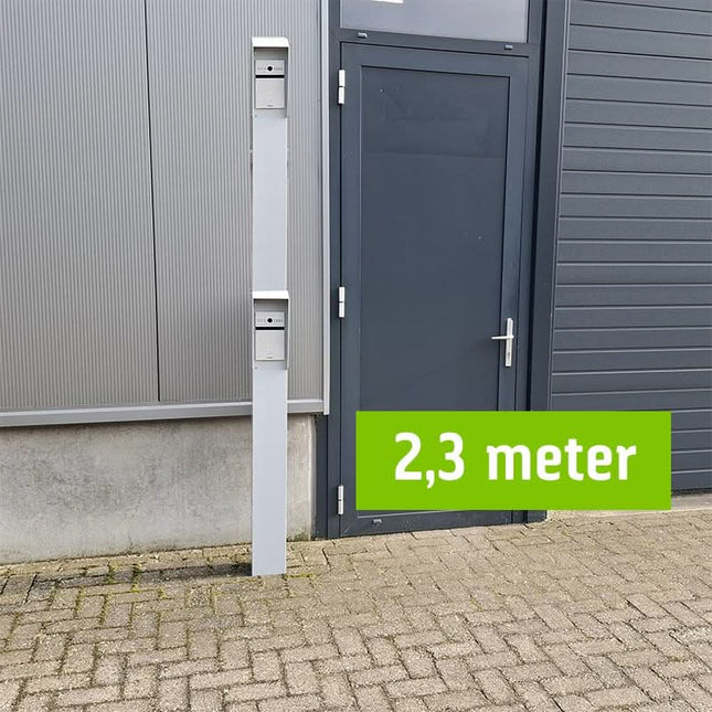 Alarm SystemExpert.nl Alarm SystemExpert.nl Intercom column 230cm, 15x15cm Double layer powder coated