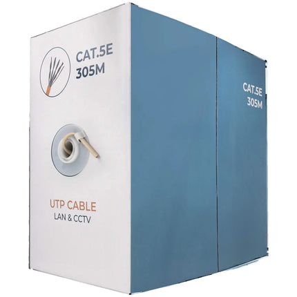 Alarm SystemExpert.nl Alarm SystemExpert.nl Câble réseau CAT5e UTP, 305 mtr, Solid cores CCA, Indoor cable