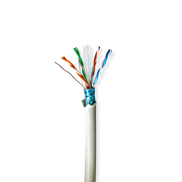 AlarmsysteemExpert.nl AlarmsysteemExpert.nl Netwerkkabel CAT6 F/UTP, 100 mtr op rol, 100% koper, Solid aders