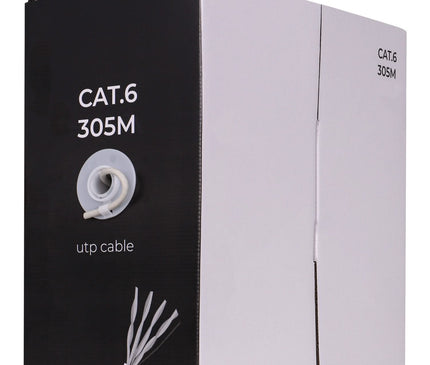 Alarm SystemExpert.de Alarm SystemExpert.de Netzwerkkabel CAT6 UTP, 305 mtr, Massive Adern CCA, Innenkabel