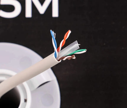 Alarm SystemExpert.de Alarm SystemExpert.de Netzwerkkabel CAT6 UTP, 305 mtr, Massive Adern CCA, Innenkabel