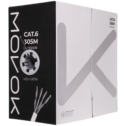 Alarm SystemExpert.nl Alarm SystemExpert.nl Netzwerkkabel CAT6 UTP, 305 mtr, Massive Adern CCA, Outdoor Kabel