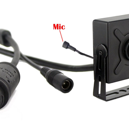 AlarmsysteemExpert.nl AlarmsysteemExpert.nl Pinhole IP camera 4Mp, 75 graden kijkhoek 3.7mm lens, PoE, Microfoon