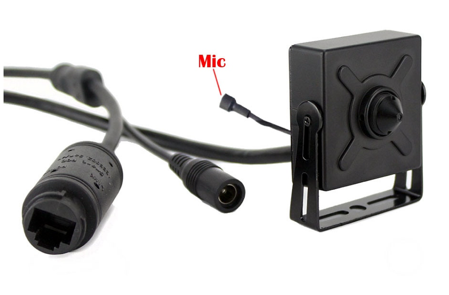 AlarmsysteemExpert.nl AlarmsysteemExpert.nl Pinhole IP camera 4Mp, 75 graden kijkhoek 3.7mm lens, PoE, Microfoon