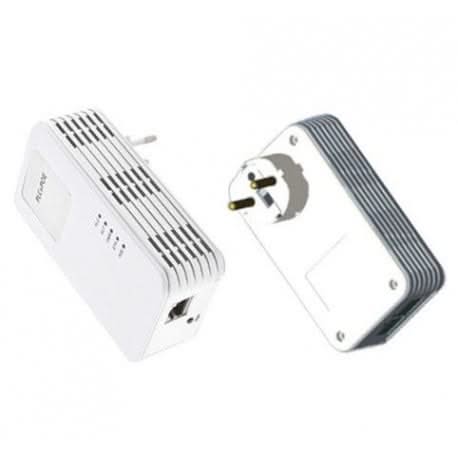 Alarm SystemExpert.co.uk Kit adaptateur CPL 1200Mbps avec fonction PoE + Homeplug (triphasé)