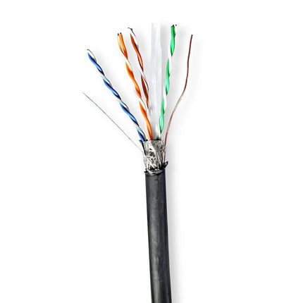 Alarm SystemExpert.de Alarm SystemExpert.de S/FTP CAT6 Kabel für den Hausgebrauch auf Spule 100 m, 100% Kupfer